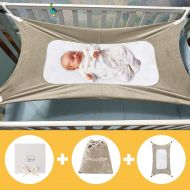 VOLSION Baby Hammock for Crib, Mimics Womb, Bassinet Hammock Bed, Three-Layer Breathable Supportive Mesh, Upgraded Safety Measures Infant Nursery Bed with Portable Gift Box for Newborn Bab
