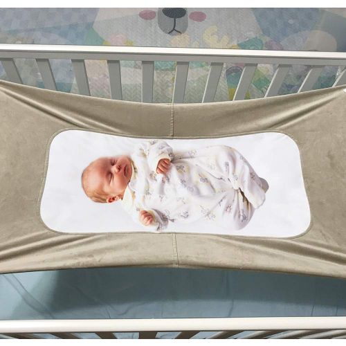  VOLSION Baby Hammock for Crib, Mimics Womb, Bassinet Hammock Bed, Three-Layer Breathable Supportive Mesh, Upgraded Safety Measures Infant Nursery Bed with Portable Gift Box for Newborn Bab