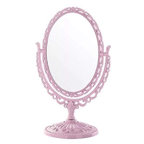  VONOTO 11.7x 5 Portable Desktop High Definition Makeup Mirror Vanity Mirror Cosmetic Mirror (Pink)