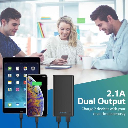  [아마존 핫딜] [아마존핫딜]Portable Charger, VOOE 24800mAh Ultra High Capacity Power Bank Portable Lighter Dual USB Ports Recharging Battery Pack High Speed External Battery Charger for Smart Phone, Android