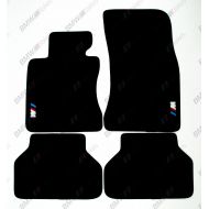 VOPI MATS CAR Floor MATS Black (RED Topstitching) M Emblem BMW 5 Series E60 2004-2009