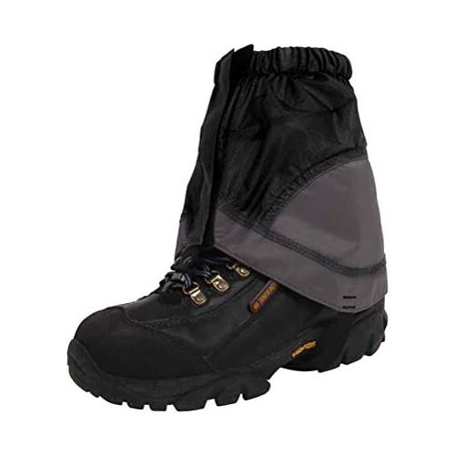  VORCOOL Outdoor Wasserdichte Gamaschen Lighweight Nylon Wanderschuh Gamaschen Sand Schlamm Pravention Gamaschen (Schwarz)