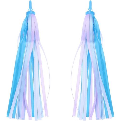  VORCOOL 1Pair Bike Handlebar Streamers Bicycle Grips Colorful Polyester Streamers Tassel Ribbons Children Baby Carrier Accessories