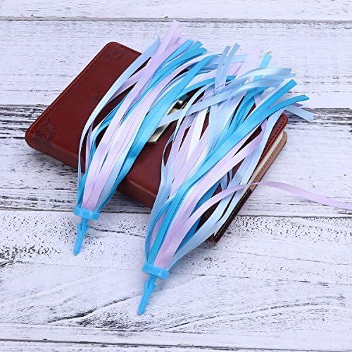  VORCOOL 1Pair Bike Handlebar Streamers Bicycle Grips Colorful Polyester Streamers Tassel Ribbons Children Baby Carrier Accessories