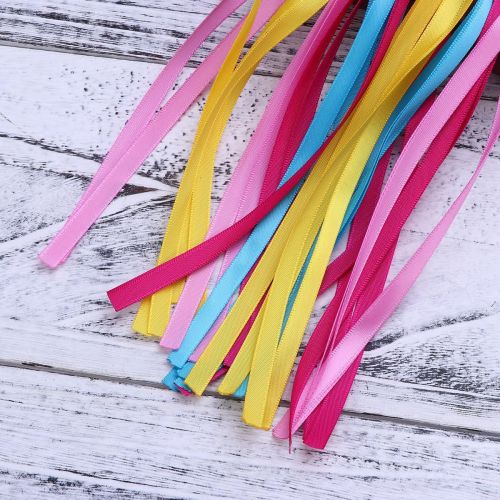  VORCOOL 1Pair Bike Handlebar Streamers Bicycle Grips Colorful Polyester Streamers Tassel Ribbons Children Baby Carrier Accessories