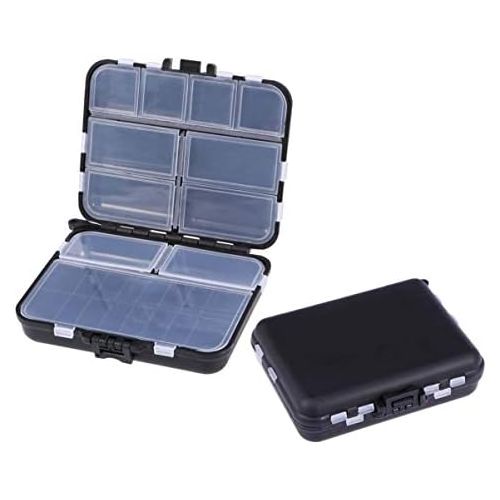  [아마존베스트]Vorcool Fishing Tackle Box, Plastic, Professional Fishing Accessories Storage Box (Black)