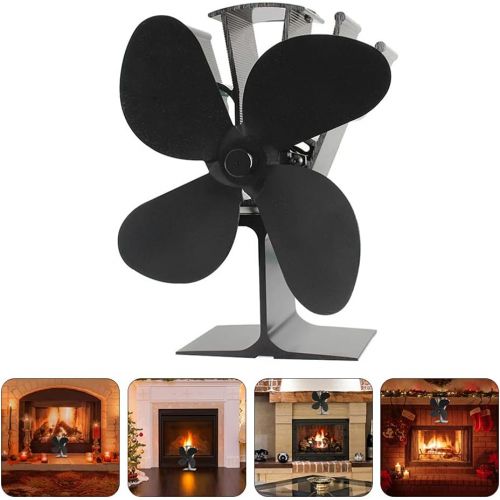 VORCOOL Heat Powered Stove Fan Fireplace Fan Wood Stove Fan Circulating Warm Air Saving Fuel Efficiently