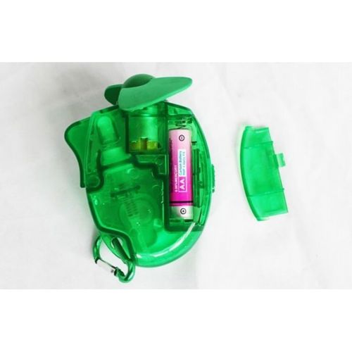  Vosarea Mini Handventilator Ventilator Wasserspray Fan Luefter mit Karabiner fuer Outdoor-Aktivitaten Reise (Gruen)