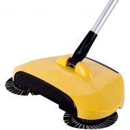 [아마존베스트]Vosarea Push Sweeper Floor Carpet Sweeper Manual Sweeper Cleaner 360° Rotating Floor Cleaning Mop for Home (Yellow)