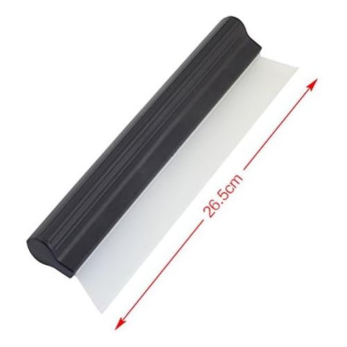  [아마존베스트]VOSAREA Silicone Squeegee Water Wiper for Car Mirror Window Cleaning (Black)