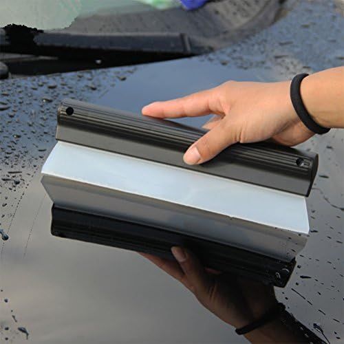  [아마존베스트]VOSAREA Silicone Squeegee Water Wiper for Car Mirror Window Cleaning (Black)