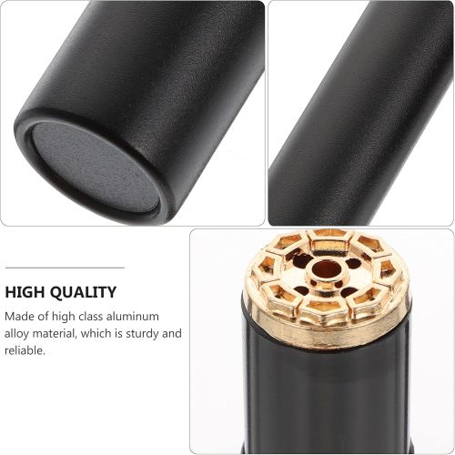  인센스스틱 VOSAREA Incense Storage Tube Line Incense Canister Sticks Incense Burner Box Spice Box Round Incense Holder Box Black