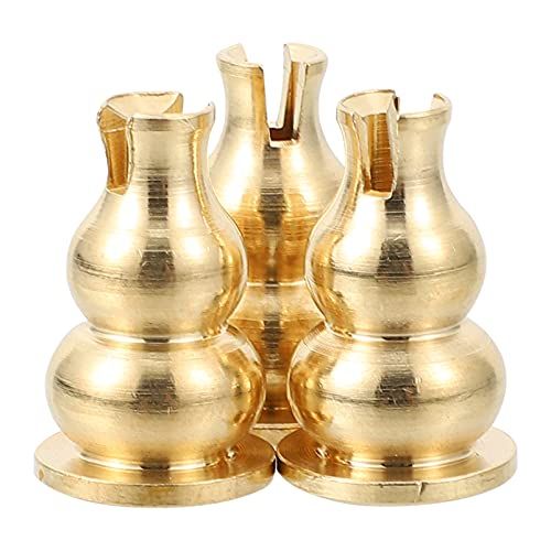  인센스스틱 VOSAREA 3pcs Gourd Incense Burner Incense Coil Holder Copper Golden Incense Stick Burner Stand Buddha Tea Room Incense Aroma Burning Rack