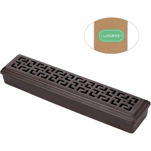  인센스스틱 VOSAREA Ceramic Incense Burner Coffin Style Hollow Incense Holder for Aromatherapy