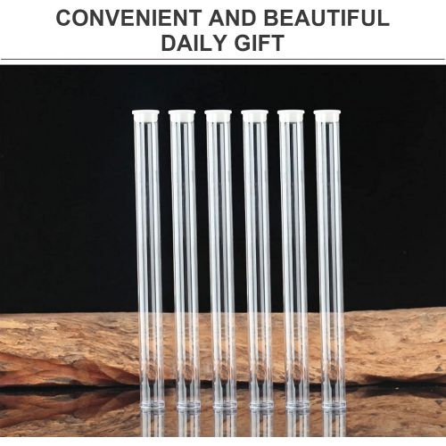  인센스스틱 VOSAREA 6pcs Incense Tube Holder Acrylic Incense Stick Container Barrel Incense Burner Box Sample Tube Test Tube 21. 8X1. 8cm