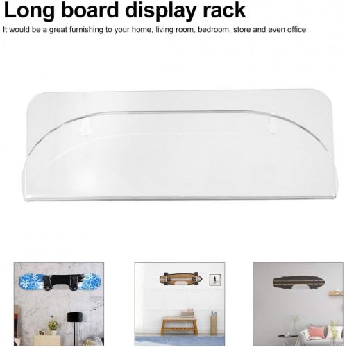  VOSAREA Skateboard Wall Mount Hanger Acrylic Skateboard Display Stand Bracket Storage Rack for Home Shop