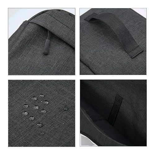  Dust Cover with Pockets for Ninja FG551 Foodi Smart XL 6-in-1 Indoor Grill, Machine Washable, Black (Cover Only)