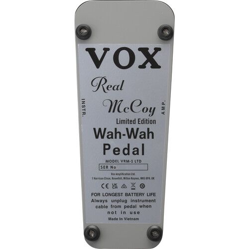  VOX Real McCoy Wah Pedal (Limited Edition Chrome)