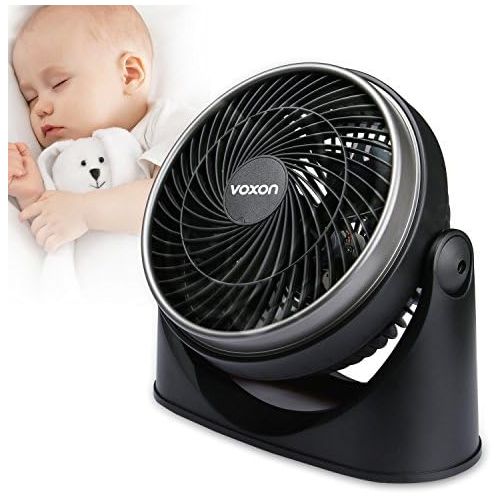  [아마존베스트]VOXON Fan, table/wall table fan, powerful and quiet turbo fans with 3 speed settings and adjustable tilt angle.