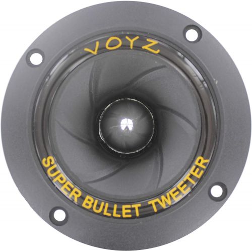  [아마존베스트]VOYZ 400 Watt 3.5” Piezo Super Horn Tweeters Aluminum Diaphragm 4-8 ohms 1 Pair (2pcs) (PET-1919)