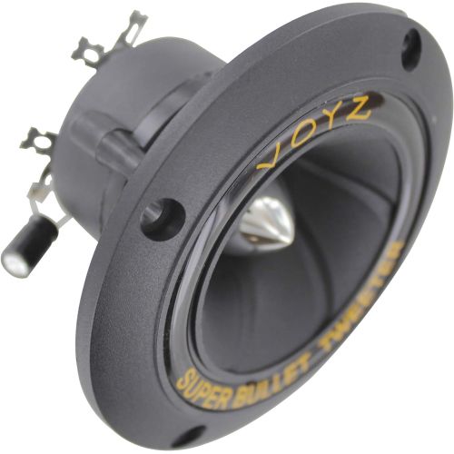  [아마존베스트]VOYZ 400 Watt 3.5” Piezo Super Horn Tweeters Aluminum Diaphragm 4-8 ohms 1 Pair (2pcs) (PET-1919)