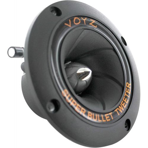  [아마존베스트]VOYZ 400 Watt 3.5” Piezo Super Horn Tweeters Aluminum Diaphragm 4-8 ohms 1 Pair (2pcs) (PET-1919)