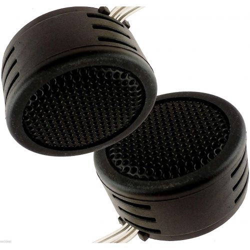  [아마존베스트]VOYZ - Dome Car Tweeter Kit 180 Watts 1.6 High Efficiency Audio System 4 ohm 1 Pair