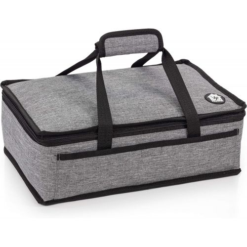  VP Home Insulated Casserole Carrier Travel Bag (Heather Gray)