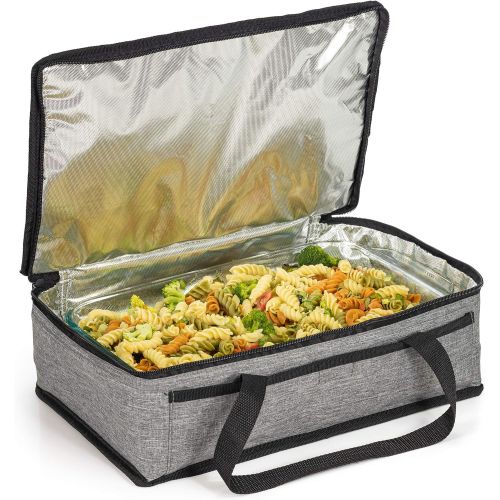  VP Home Insulated Casserole Carrier Travel Bag (Heather Gray)