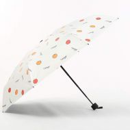 V-parasol Lightweight Mini Umbrella Folding Travel Umbrella Small Fold Pocket Umbrella, Sunblock Sense of Stylish -White 20x7cm