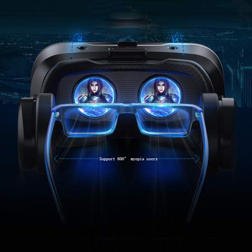  VR helmet VR Glasses 3D Virtual Reality Headset Helmet Headset 3D Glasses vr Game Movie Apple Android Mobile Phone Dedicated Intelligent Eye Machine (Non-Remote Control - VR Spree) + (Film V