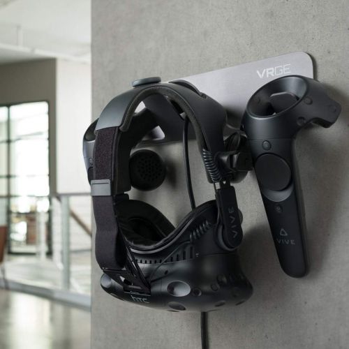  [아마존베스트]VRGE VR Wall Mount Storage Stand Hook - for Oculus Quest 2 - Rift - Rift-S - Quest - HTC Vive - Vive Pro - Playstation VR - Valve Index - Vive Cosmos and Mixed Reality Headsets