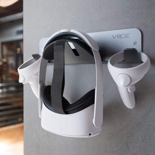 [아마존베스트]VRGE VR Wall Mount Storage Stand Hook - for Oculus Quest 2 - Rift - Rift-S - Quest - HTC Vive - Vive Pro - Playstation VR - Valve Index - Vive Cosmos and Mixed Reality Headsets