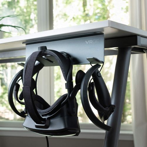  [아마존베스트]VRGE VR Stand Under Desk Storage Display Hook Organizer - Premium Metal - For Oculus Rift Oculus Rift S Quest 2, HTC Vive, Vive Pro, Playstation VR, Valve Index, Vive Cosmos and Mi