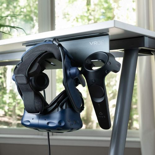  [아마존베스트]VRGE VR Stand Under Desk Storage Display Hook Organizer - Premium Metal - For Oculus Rift Oculus Rift S Quest 2, HTC Vive, Vive Pro, Playstation VR, Valve Index, Vive Cosmos and Mi