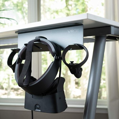  [아마존베스트]VRGE VR Stand Under Desk Storage Display Hook Organizer - Premium Metal - For Oculus Rift Oculus Rift S Quest 2, HTC Vive, Vive Pro, Playstation VR, Valve Index, Vive Cosmos and Mi