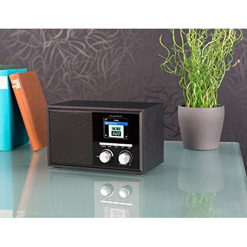  [아마존베스트]-Service-Informationen VR-Radio wifi radio: Wifi Internet Radio with 2 Alarm Times, Colour Display, Wooden Housing, 6 Watt (Wifi Radio Alarm Clock)