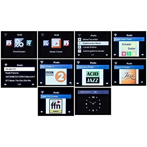  [아마존베스트]-Service-Informationen VR-Radio wifi radio: Wifi Internet Radio with 2 Alarm Times, Colour Display, Wooden Housing, 6 Watt (Wifi Radio Alarm Clock)