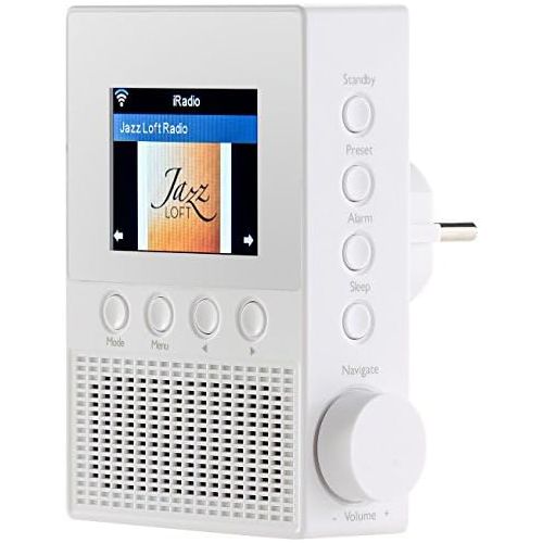  [아마존베스트]-Service-Informationen VR-Radio Socket radio: IRS-300 socket internet radio with WiFi, 2.4 inch display, 6 watts (WiFi radio socket)