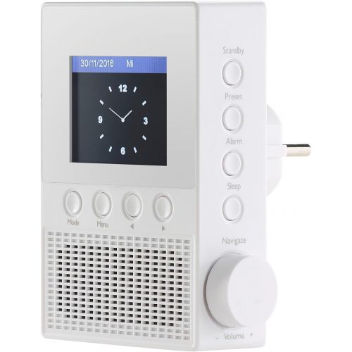  [아마존베스트]-Service-Informationen VR-Radio Socket radio: IRS-300 socket internet radio with WiFi, 2.4 inch display, 6 watts (WiFi radio socket)