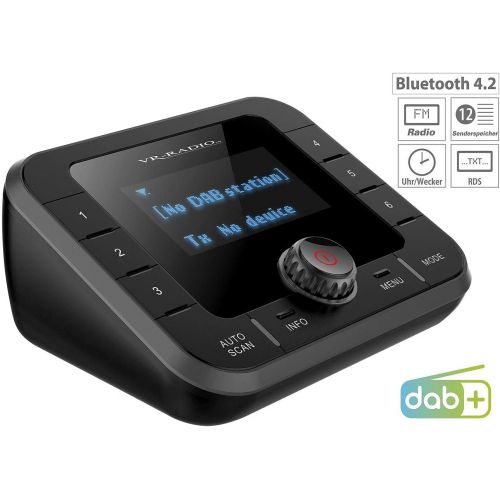  [아마존베스트]-Service-Informationen VR-Radio Radio transmitter, Bluetooth: DAB+/FM tuner for streaming to hi-fi systems and speakers, Bluetooth (DAB radio with transmitter, Bluetooth)