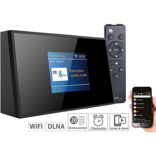  [아마존베스트]-Service-Informationen VR-Radio WLAN Radio Tuner: Digital WiFi Hi-Fi Tuner with Internet Radio, DAB+, FM, Remote Control (DAB Radio with WLAN)