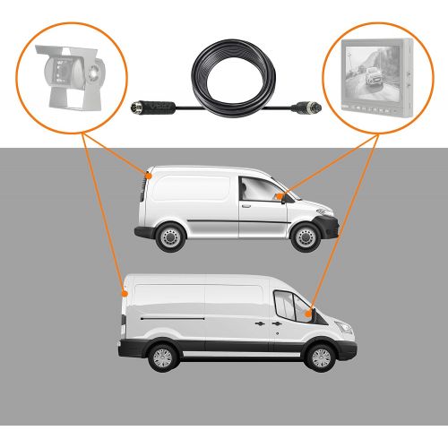  VSG Rear View Camera Extension Cable 4 Pin for all WT 5 and 7 Reversing Systems and Cameras Various Lengths Available