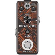 VSN Digital Pedals Reverb Ocean Verb Effects Pedal 3 Modes for Electric Guitar Bass True Bypass