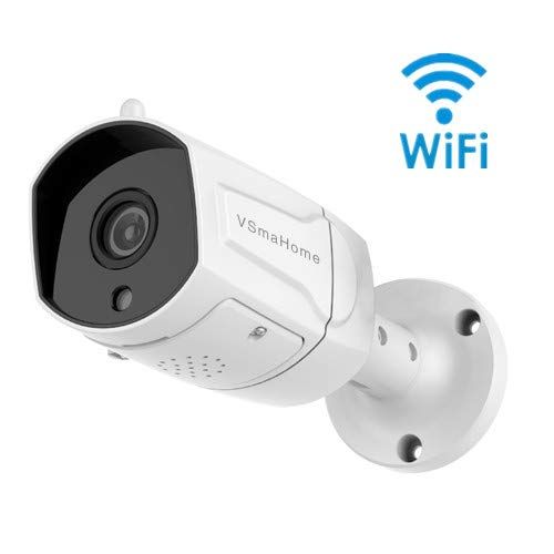  VSmaHome Outdoor Wireless IP Camera Waterproof Smart Cloud Camera HD 720P Outdoor IP66 Weatherproof Camera Two Way Talk Night Vision Motion Detection