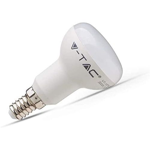  V-TAC 6W (40W) Energiesparende R50-Reflektor-LED-Gluehbirne mit Samsung LED E14 SES (Small Edison Screw) 6400 Kelvin Weiss nicht dimmbar 5 PACK