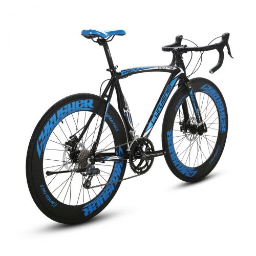  VTSP Commuter Road Bike 16 Speeds,Upgrade XC700 Bicycle 56CM 700C Mechanical Disc Brakes Bicycle