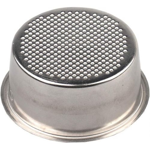  VTurboWay Stainless Steel Coffee Filter, Double Cup Coffee 51mm Single Wall non-pressurized Porous Filter Basket, Please check the size carefully