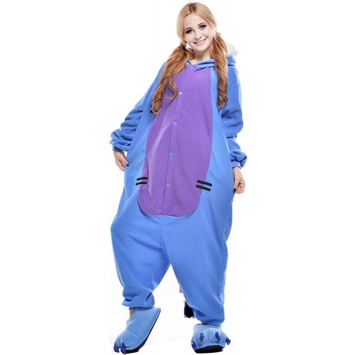  할로윈 용품VU ROUL Halloween Costume Animal Pajamas Eeyore Onesie Adult Pajamas Blue