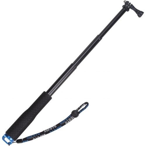  [아마존베스트]VVHOOY Waterproof Selfie Stick Extendable 11.25-37inch Handheld Aluminum Telescopic Pole Monopod Compatible with Gopro Hero 8 7 6,AKASO EK7000,Brave 4,V50,Crosstour,Victure,Campark